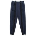 thumbnail image 3 of Chrisuno Women's High Waisted Joggers With Pockets Full Length Sweatpants Lounge Pants Tearaway Pants Navy Blue S, 3 of 4