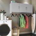 thumbnail image 2 of Systembuild Evolution Lory 3 Door Wall Cabinet with Hanging Rod, Dove Gray, 2 of 18