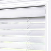 Better Homes & Gardens 2 Cordless Faux Wood Horizontal Blinds, White, 47 W x 64 L