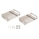 thumbnail image 3 of 2x de material acero Inoxidable Caddy Estante Champú Almacenamiento de Botellas Organizador de Cocina Rack 11x20cm Macarena Rack de almacenamiento de metal, 3 of 8