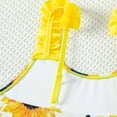 thumbnail image 6 of Rgdypko 9-10 Years Girls Swimsuit Sleeveless Floral Prints 1 Pices Beach Bathing Suit Toddler Kids Swimwear Cute Girl Clothes Yellow, 6 of 7