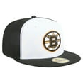 thumbnail image 3 of Men's New Era White/Black Boston Bruins Repeat Two-Tone 59FIFTY Fitted Hat, 3 of 5