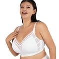 thumbnail image 4 of ANYIRIS Minimizer Bras for Women Full Coverage No Underwire Plus Size Wireless Bras with Support and Lift (White, 38D), 4 of 7