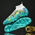 thumbnail image 3 of Zapatos de fútbol al aire libre para hombres, zapatillas de fútbol, botas de fútbol para adolescentes, tacos antideslizantes, ultraligeros, Unisex, Turf, partido deportivo, 3 of 5