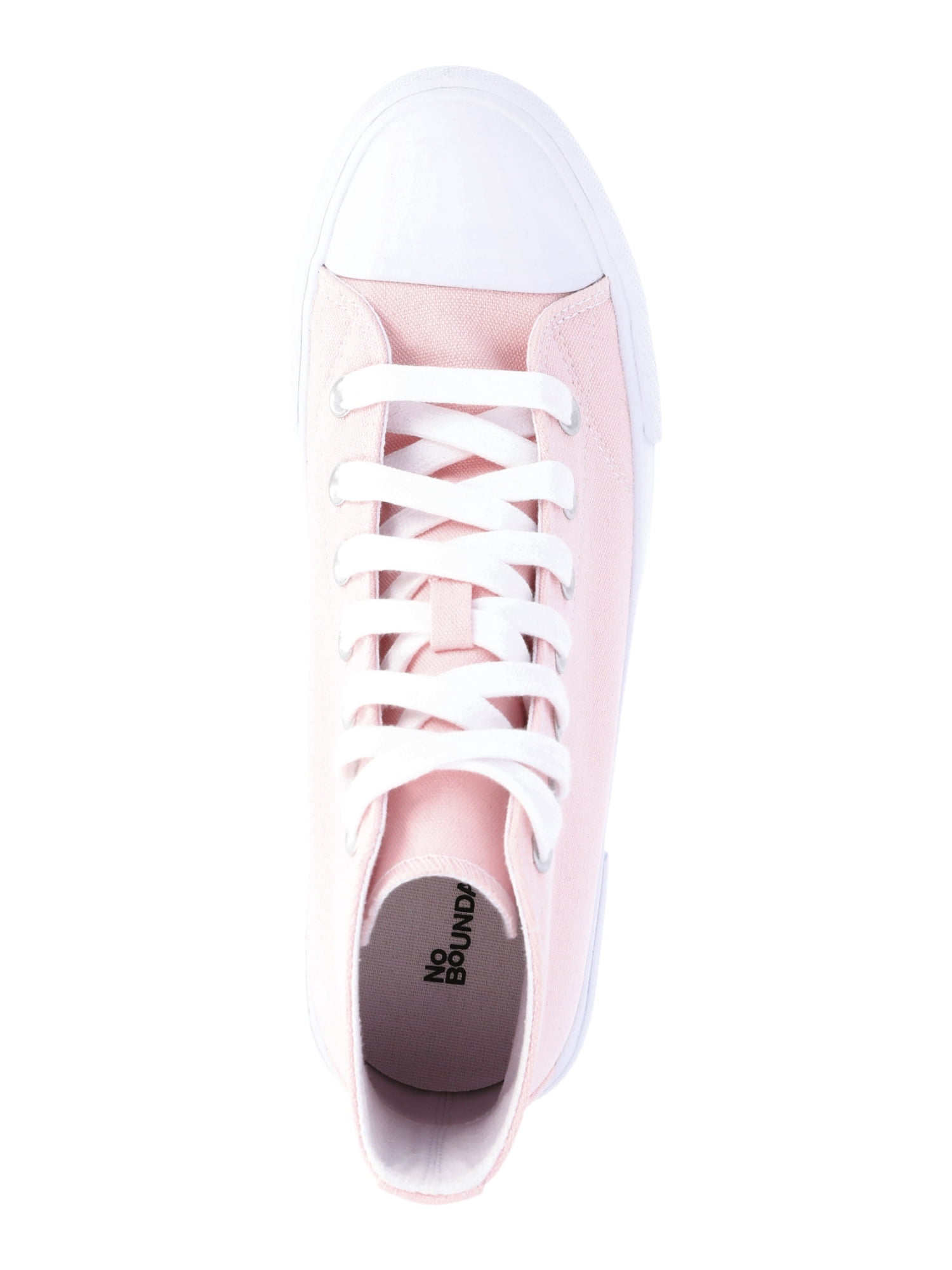 No Boundaries Platform Lace Up Hi Top Sneakers, Women's