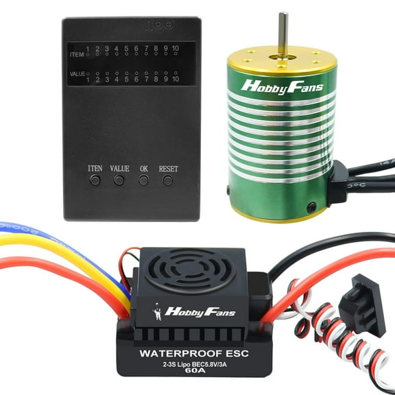 Bl3650 4300Kv Program Card Combo For 1/10 Rc Car Truck, Programming Card For 1/10 Rc Vehicle Motor Parameter Adjustment And Customization