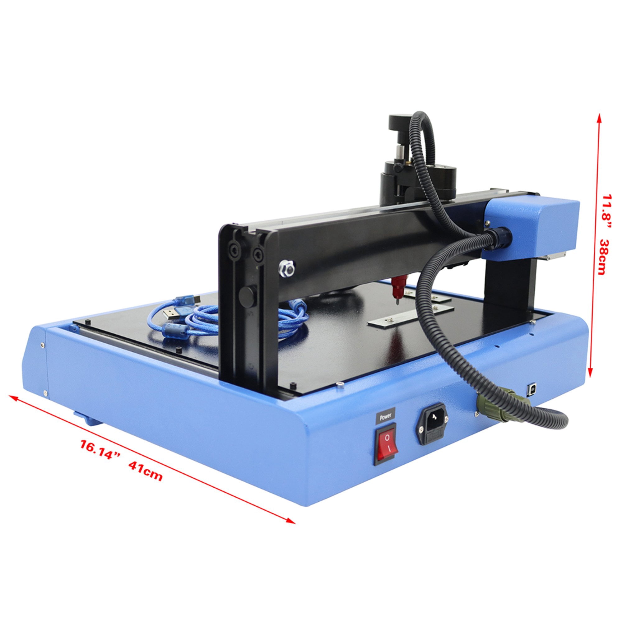 PreAsion Electric Metal Marking Machine Dot Peen 200x300mm For Number Letter Label 110V