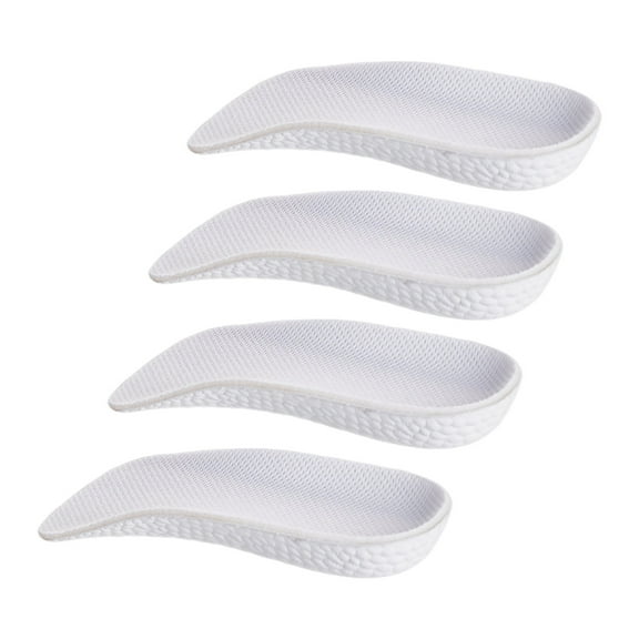 Eosunjian 2 Pairs Booster Insole Orthopedic Height Insoles Arch Support Heightening Insoles Inserts for Women Men (White)