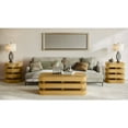 thumbnail image 3 of Brix Mid-Century Modern Floating Sculpture Layered Round End Table, 3 of 10