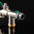thumbnail image 4 of Premium Double Outlet Tap, 1/2 x 3/4 x 3/4 Dispensing Tap - Rust and Freeze Resistant with 2 Hose Connections for Garden or Washing Machine, 4 of 4