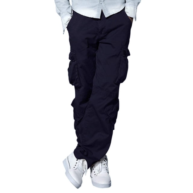 Pantalones cargo Match 3357 azul violáceo para hombre, talla 38