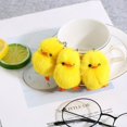 thumbnail image 4 of 1pcs Cute Chick Pendant Keychain Soft Stuffed Chick Doll Ornament Keychain Creative Mini Chick Animal Model Plush Toys Kids Gift, 4 of 5
