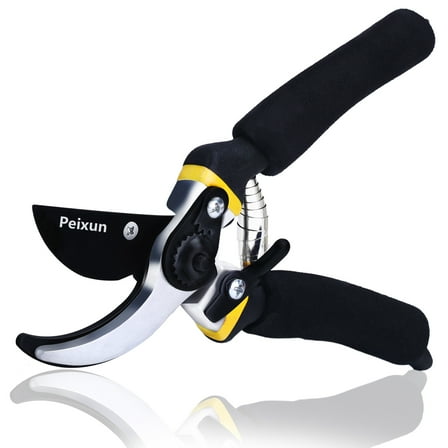 Peixun Garden Pruning Shears, Garden Scissors Hand Pruners 8 Inch, Garden Clippers, Pruners for Gardening