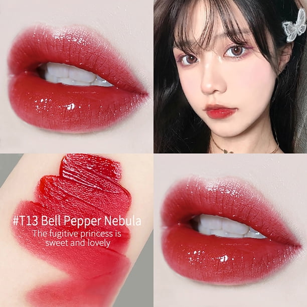 Xihbxyly Brillo de Labios, Color Hidratante de Larga Duración, Brillo En Vaso Antiadherente, Acabado Brillante y Vibrante, Maquillaje Diario, Estilo Único, 6 Tonos Deslumbrantes Disponibles