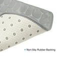 thumbnail image 4 of 2uds Adoquín Antideslizante Baño Alfombras Microfibra Baño Piso Alfombra Memoria Espuma Antideslizante Lavable Alfombra para Sala Habitación/Entrada-Gris, 4 of 5