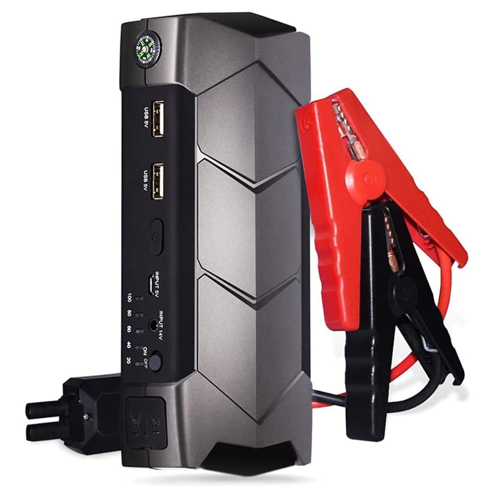 Mighty Rock Jump Starter 800A Smart Clamp Cables USB Quick Charge with