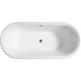 thumbnail image 3 of Vanity Art 59'' x 30'' Freestanding Soaking Bathtub, 3 of 4