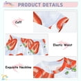 thumbnail image 4 of Strawberry Slices Pattern Cotton Pajamas 2 Piece Set Sleepwear Soft and Comfortable Homewear Nightwear, 4 of 7