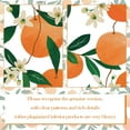 thumbnail image 4 of Orange Shower Curtain, Allover Fruits Round Citru Pattern Design Waterproof Fabric Bathroom Curtains Set with 12 Hooks, Orange Green 72×72 inch, 4 of 5