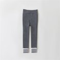 thumbnail image 2 of Riecok Leggings for Girls High Waisted Elasticity Basic Solid Color Fashion Straight Yoga Pants Gray XL, 2 of 3