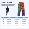 thumbnail image 4 of Yiaed Butterfly Flower Cascade Print Men's Lounge Pants, Loose PJ Bottoms, Long Pajama Pants for Men-Medium, 4 of 6