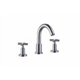 thumbnail image 1 of Robinet de Lavabo à Trois Trous avec Poignées Croisées - Chrome, 1 of 1