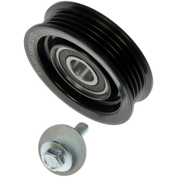 Dorman 419-521 Accessory Drive Belt Idler Pulley for Specific Ford Models, Black