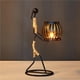 thumbnail image 3 of Candelabro En Forma De Niña Candelabro Decorativo Candelero De Hierro Exquisito Candelabro De Carácter Abstracto Con Cuerda De Cáñamo Marco Desmontable Para Dormitorio Oficina Cafetería matsuzay HA027794-07, 3 of 5