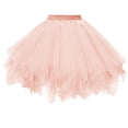 thumbnail image 2 of Riforla Women's Short Vintage Ballet Pleated Puffy Tutu Petticoat Skirt Adult Tutu Dancing Skirts Women's Skirts I_001 One Size, 2 of 3