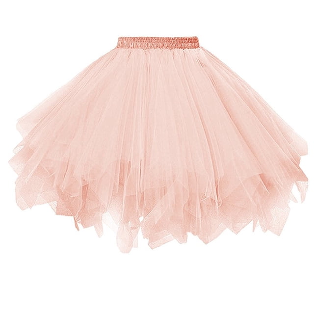 GPOECD Jupe Tutu Femme Plissée Courte Jupe de Danse Adulte Jupe Colorée à Étages pour Femmes I, Taille Unique