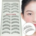 thumbnail image 4 of 10 Pair Artificial Eyelashes, Hand Woven Natural Artificial Eyelashes B4P2, 4 of 6