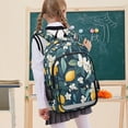 thumbnail image 7 of FORMRS Unisex School Backpack 17" Student Travel Bag with Laptop Compartment, Floral Lemon, 7 of 7