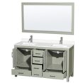 thumbnail image 7 of Wyndham Collection WCS141460DWHWQUNSM58 Sheffield 60" Free Standing Double Basin Vanity, 7 of 7