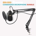 thumbnail image 5 of Unique Condenser Microphone Kits Bundle Computer PC Microphone Kit with Adjustable Scissor Arm Stand Shock Mount for Instruments Voice Overs Recording Podcasting YouTube Karaoke Gaming, 5 of 10