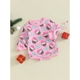 thumbnail image 3 of Bagilaanoe Newborn Baby Girl Boy Christmas Romper Sweatshirt Long Sleeve Bodysuits Print Pullover 3M 6M 12M 18M Infant Casual Tee Tops, 3 of 9