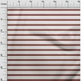 thumbnail image 2 of oneOone Georgette Viscose Maroon Fabric Stripe Block Dress Material Fabric Print Fabric By The Yard 42 Inch Wide, 2 of 4