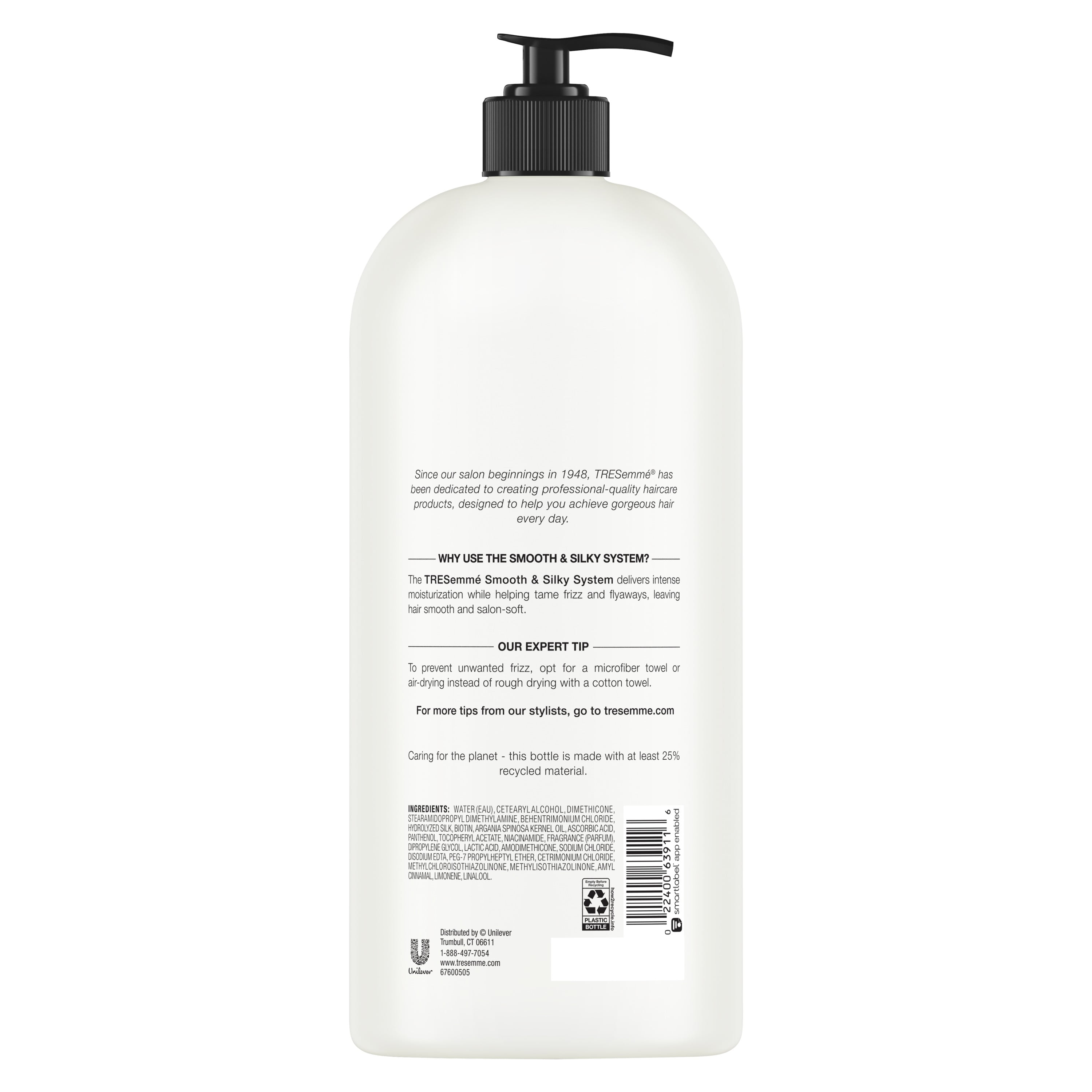 Tresemme Smooth Silky Conditioner With Pump 39 Fl Oz Walmart Com