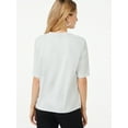 thumbnail image 3 of Scoop Women's Shoulder Pad T-Shirt, 3 of 5