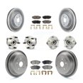 thumbnail image 1 of Transit Auto Front Rear Hub Bearings Assembly Coated Disc Brake Rotors and Ceramic Pads Kit (10Pc) for Car 2008-2014 Subaru Tribeca - Left Right Side (Driver Passenger) KBB-112643, 1 of 11