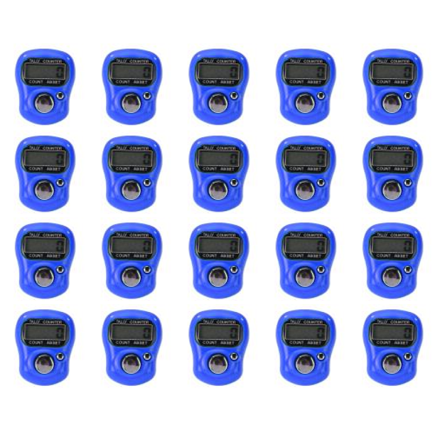 Contador Mini Finger LCD Electrónico Digital Rango 0-99999 Azul