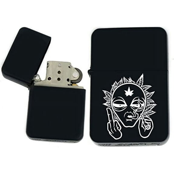 Leaf Collection Gifts Infinity Black Matt Windproof Lighters! (WD-15)