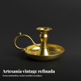 thumbnail image 2 of Abbraccia Portavelas de metal plateado, candelabro retro europeo, bodas, oración y accesorio para fotos, 2 of 6