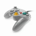 thumbnail image 4 of RetroFam 2 Pack Gamecube Controller for Gamecube Gaming Console, Black & Silver, 4 of 5