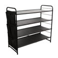thumbnail image 3 of Lipstore Shoe Rack Shoe Organizer Portable Stackable Shoe Closet Boot Rack Shoe Stand for 4 Layer, 3 of 8