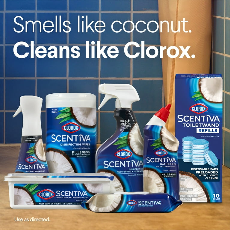 Clorox, ToiletWand Refills, 10 Count, Coconut Waterlily Scent