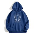 thumbnail image 2 of toraway Sweat à Capuche à Fermeture à Glissière pour Femmes, Manches Longues en Polaire, Imprimé, Col Rond, Décontracté, L, 2 of 4