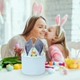 thumbnail image 6 of TOOPTY Personalized Easter Basket for Kids - Customizable Bunny Basket with Name, Easter Decorative Storage Bin for Egg Hunt Gifts, 6 of 7
