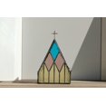 thumbnail image 2 of Grand Sanctuary - Stained Glass Tea Light Glass Candle Holder Jesus Christ Christian Gift, 2 of 10