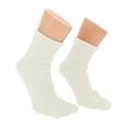 thumbnail image 5 of Unique Bargains 1 Pair Five Toe Socks Soft Thickening Socks for Women White, 5 of 6