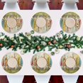 thumbnail image 7 of Ryvnso Christmas Gnomes Dressed Hat Round Plate Mats Dining Table Placemat Set of 4 for Holiday Decoration, 7 of 7